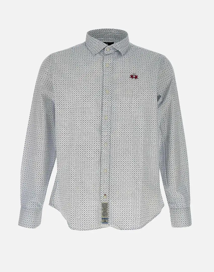 "Printed popeline shirt" 98383407