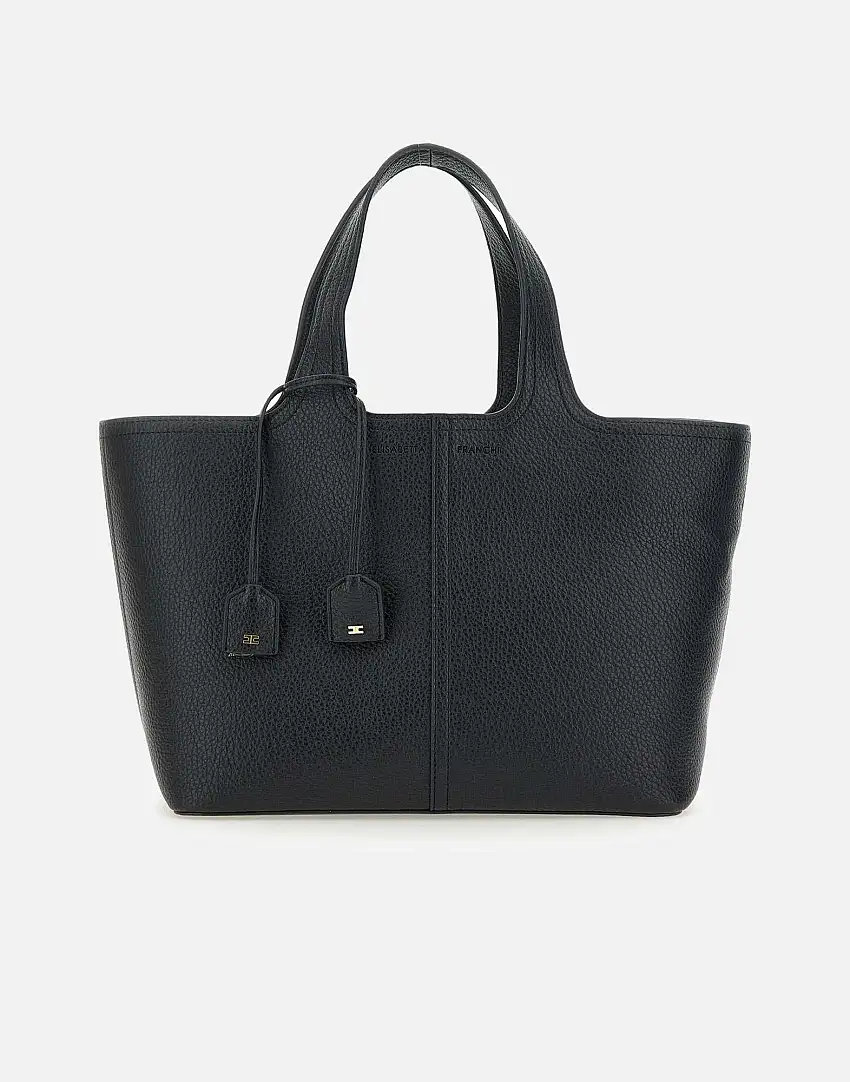 Medium synthetic tote with logo charms 28852248