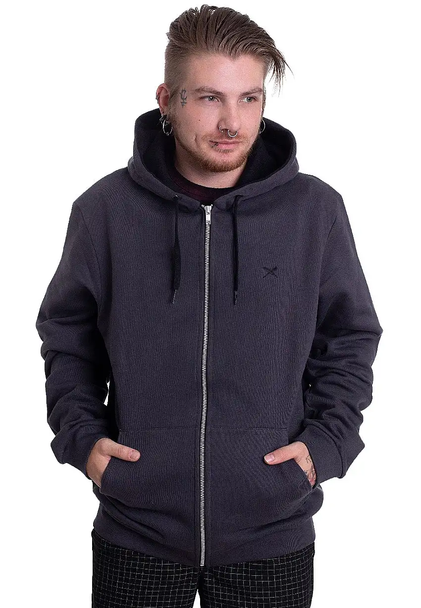 Iriedaily - Mini Flag 2 Coal - Felpa con zip