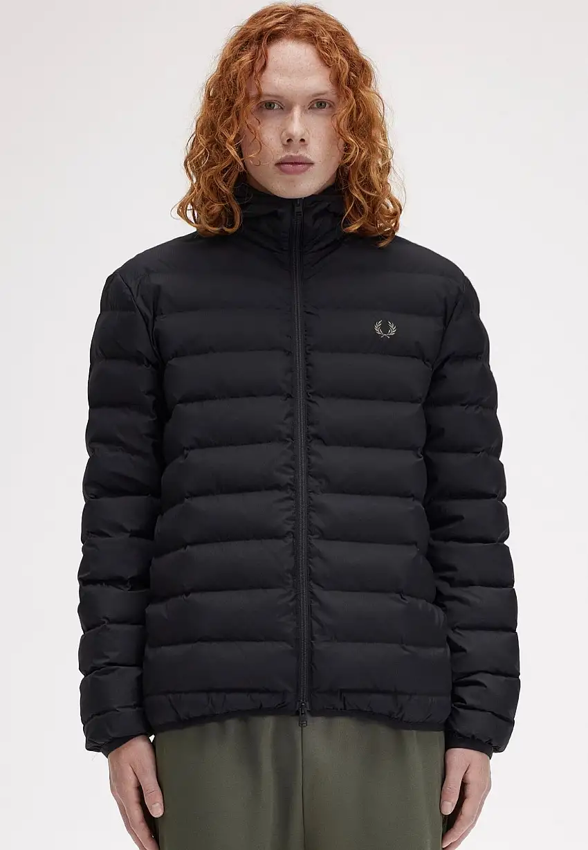 Fred Perry - Hooded Insulated Black - Giacca