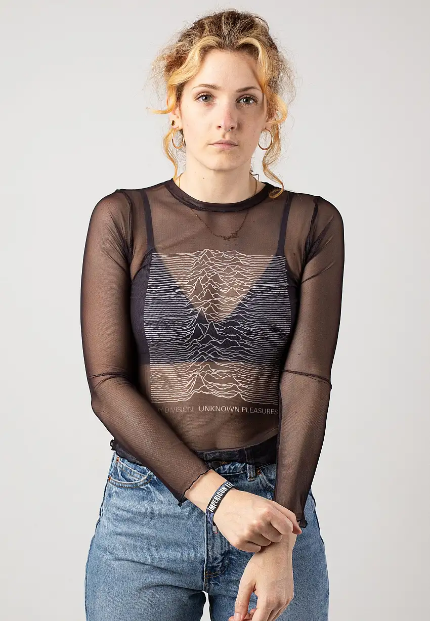 Joy Division - Unkown Pleasures Ladies - T-Shirt a maniche lunghe