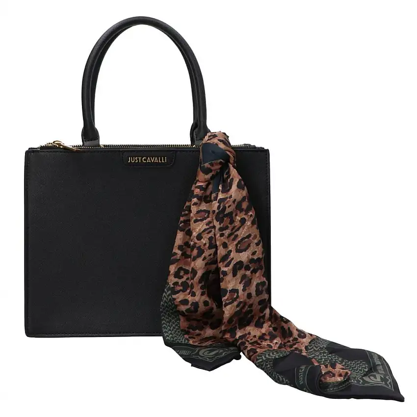 FOULARD ICONIC LEOPARD Nero