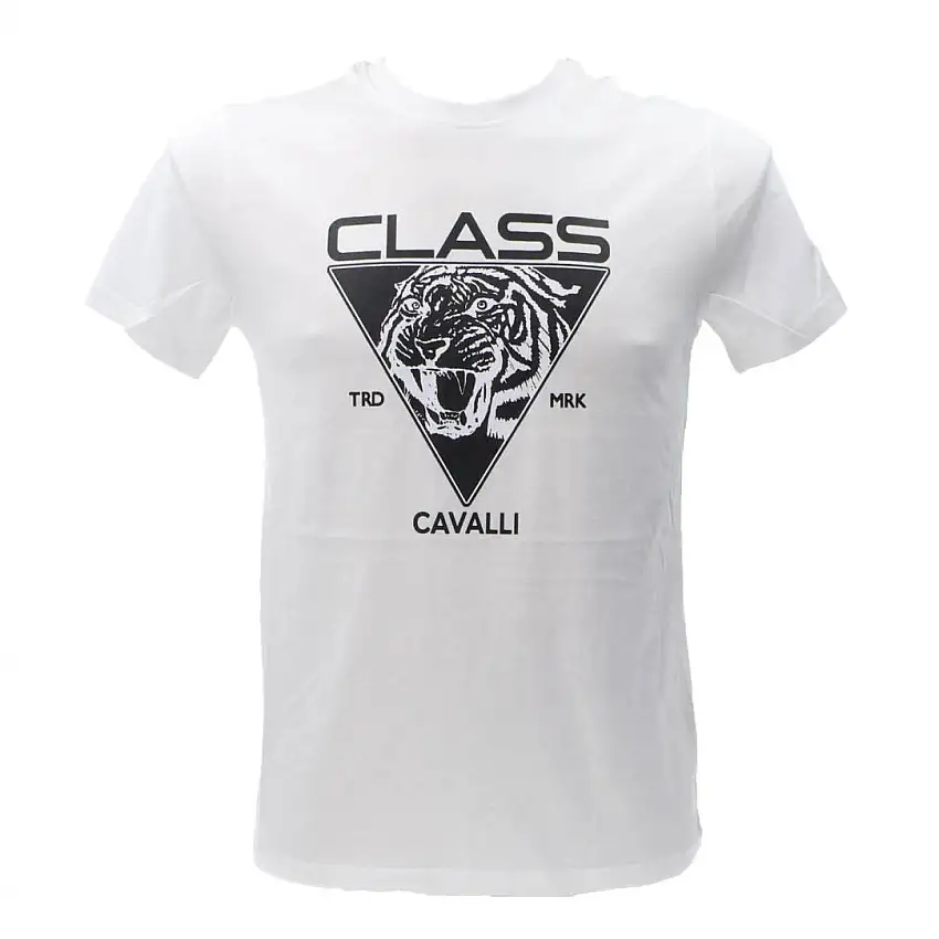 CAVALLI CLASS T-SHIRT Bianco Nero