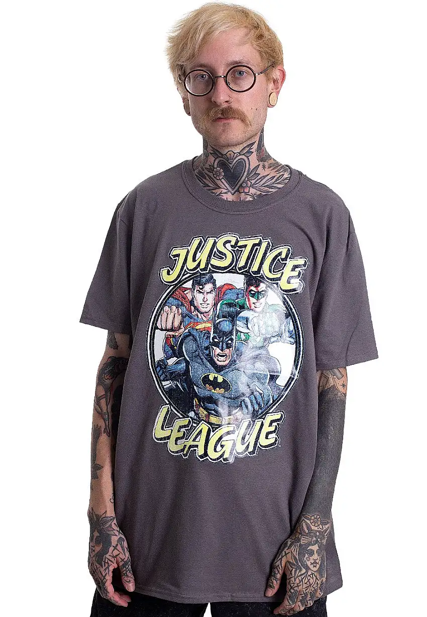 Justice League - Team Grey - T-Shirt
