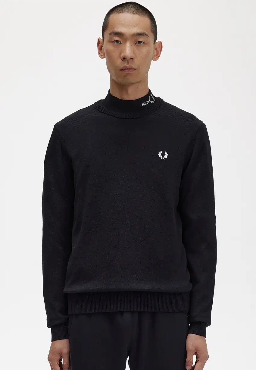 Fred Perry - Graphic Laurel Wreath Black - Pullover