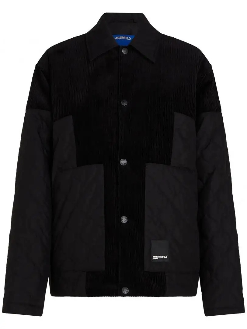 CORD MIX COACH JACKET 246D1404 Nero