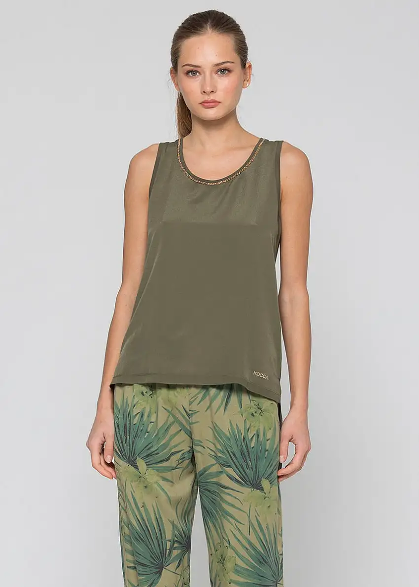 Canotta Donna CUESTA con dettaglio girocollo