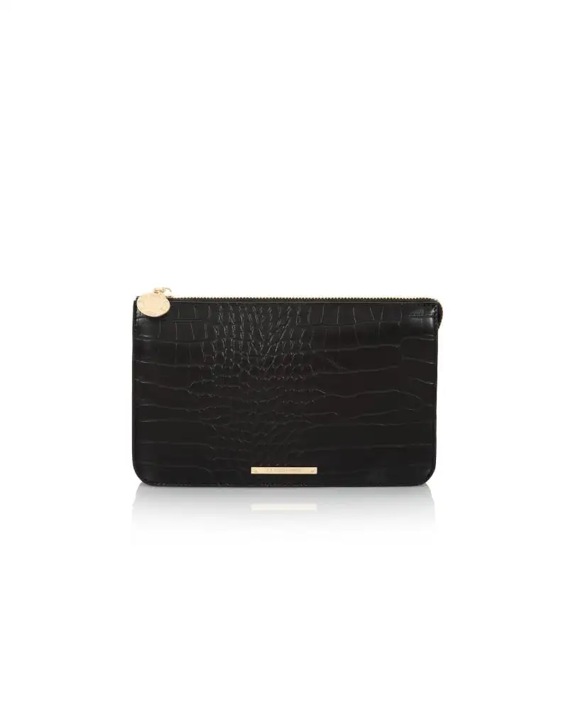 Pochette Donna effetto coccodrillo