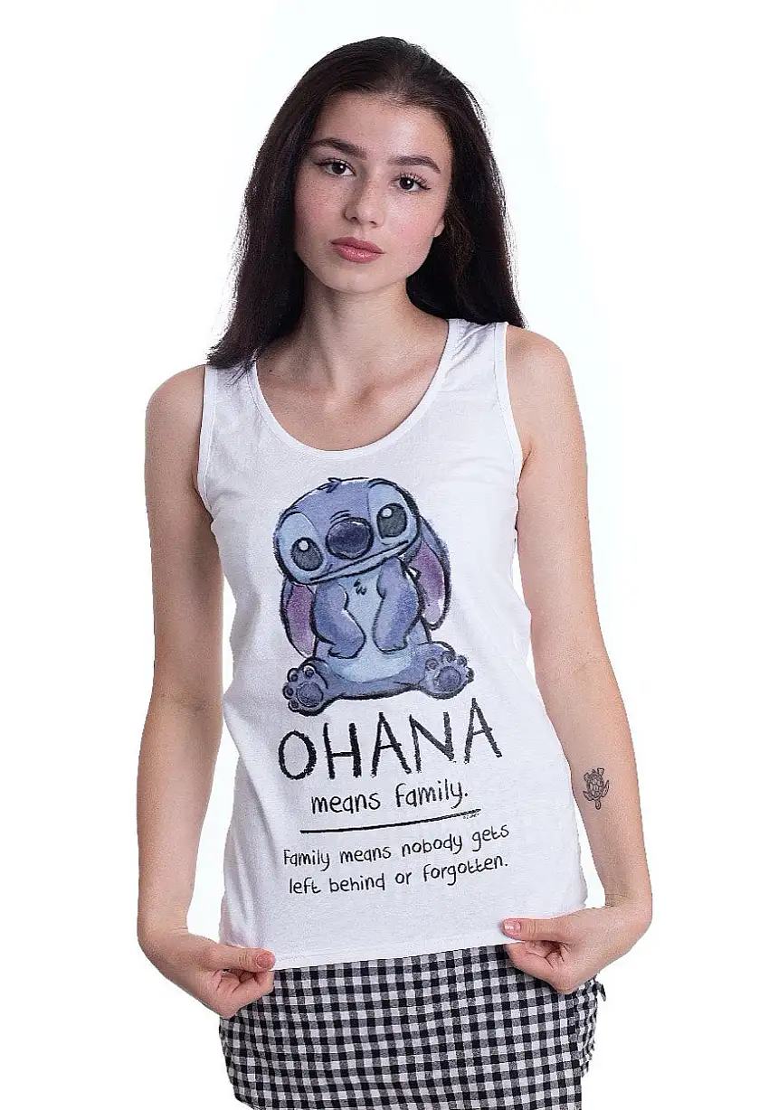 Lilo & Stitch - Ohana Means Friend White - Canotta
