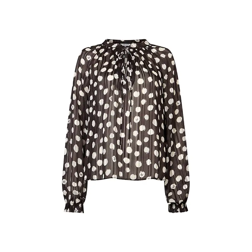 Blusa Donna alla coreana con pois