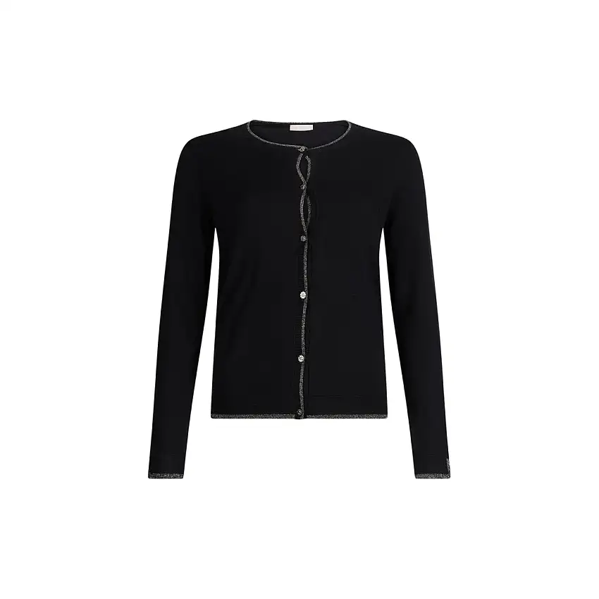 Cardigan Donna dettagli in lurex