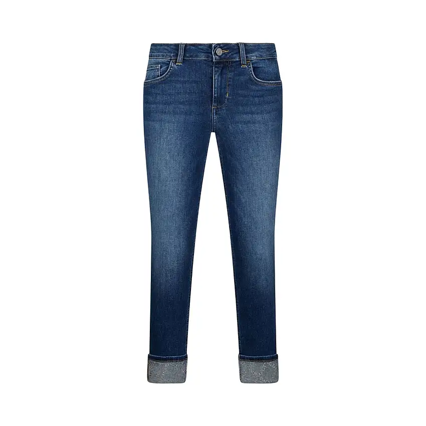 Jeans Donna con risvolto skinny fit