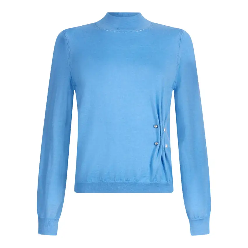 Maglia Donna a lupetto arricciata