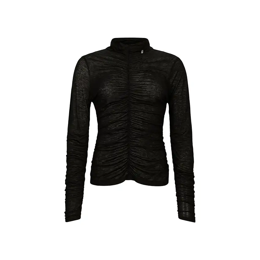 Maglia Donna arricciata in misto lana