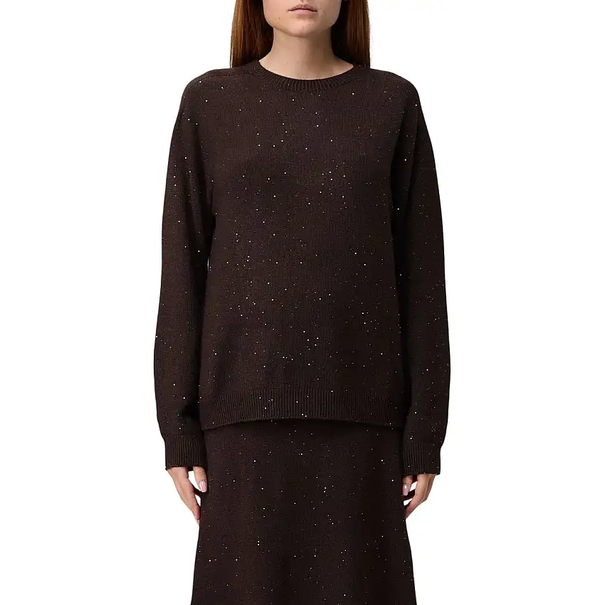 Maglia Donna con micro paillettes