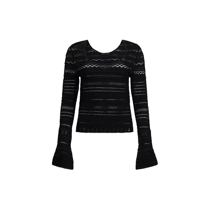 Maglia Donna con polsini a campanella