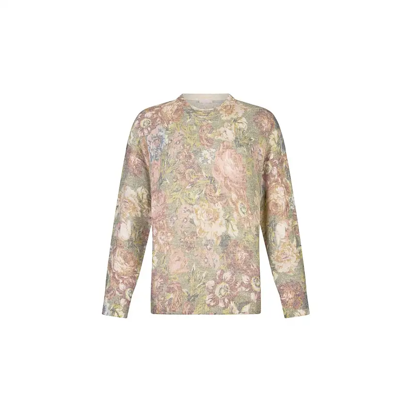 Maglia Donna floreale misto lana