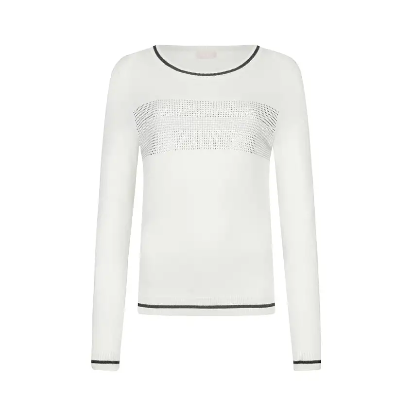 Maglia Donna girocollo con strass