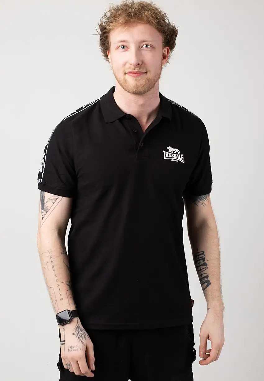 Lonsdale - Setter Black/White - Polo