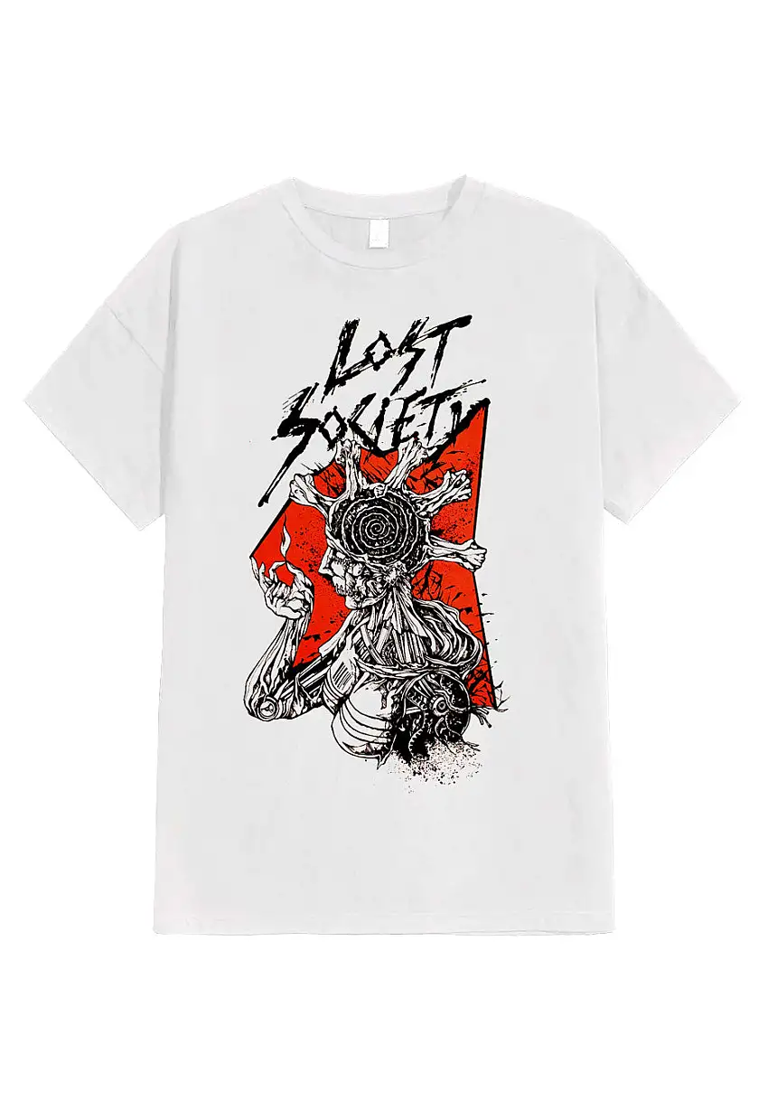 Lost Society - Fists White - T-Shirt