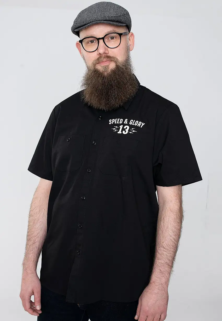 Lucky 13 - Speed And Glory Work Black - Camicia