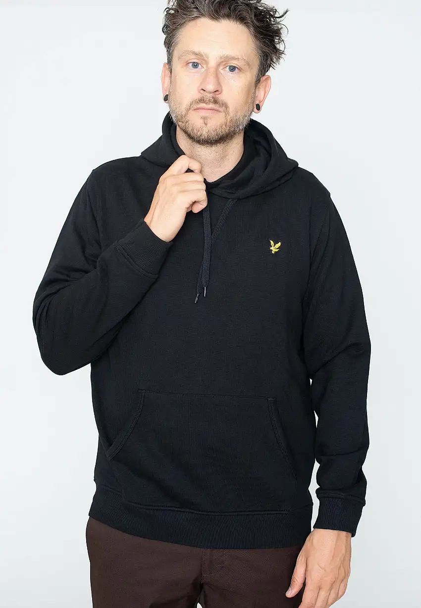 Lyle & Scott - Pullover Jet Black - Felpa con cappuccio
