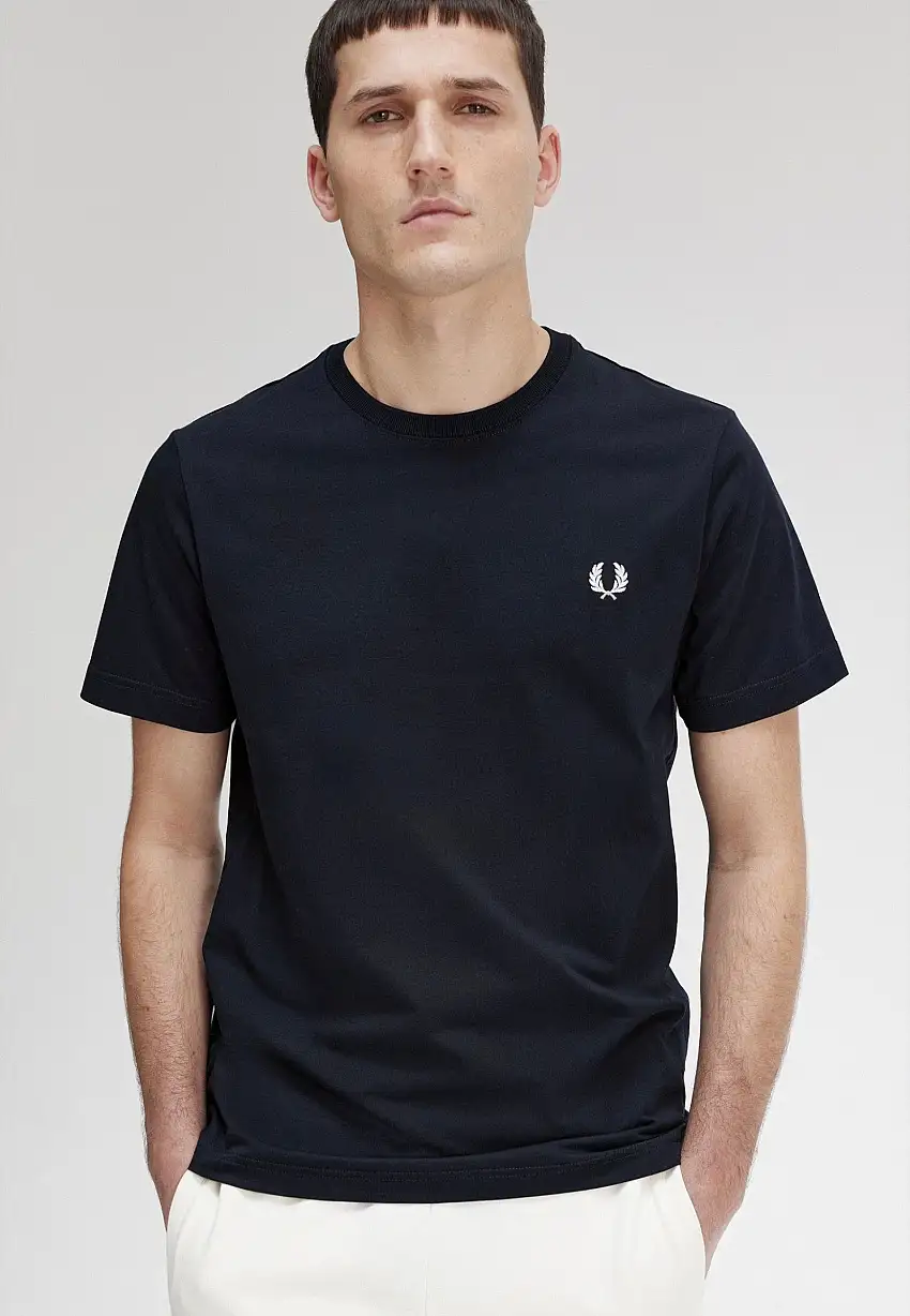 Fred Perry - Crew Neck Navy - T-Shirt