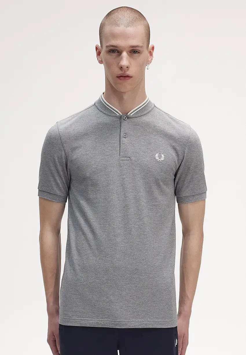 Fred Perry - Bomber Collar Steel Marl - Polo