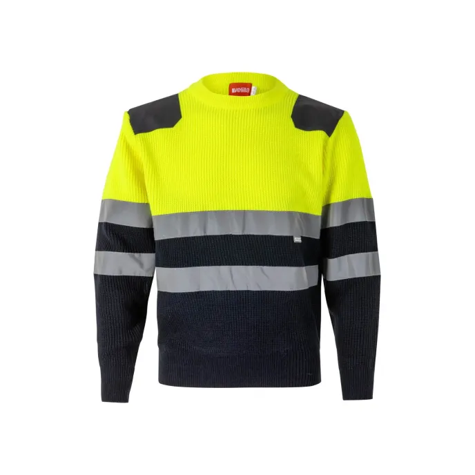 Maglione girocollo bicolore da Lavoro Alta Visibilità Velilla 179