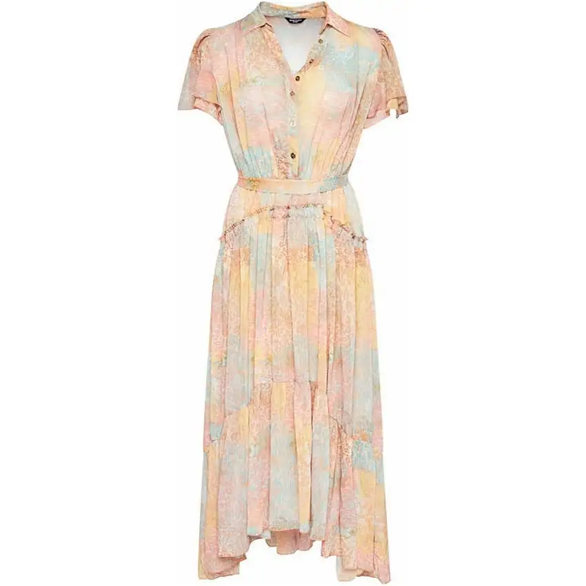 Abito Donna midi Rosé con fantasia maculata