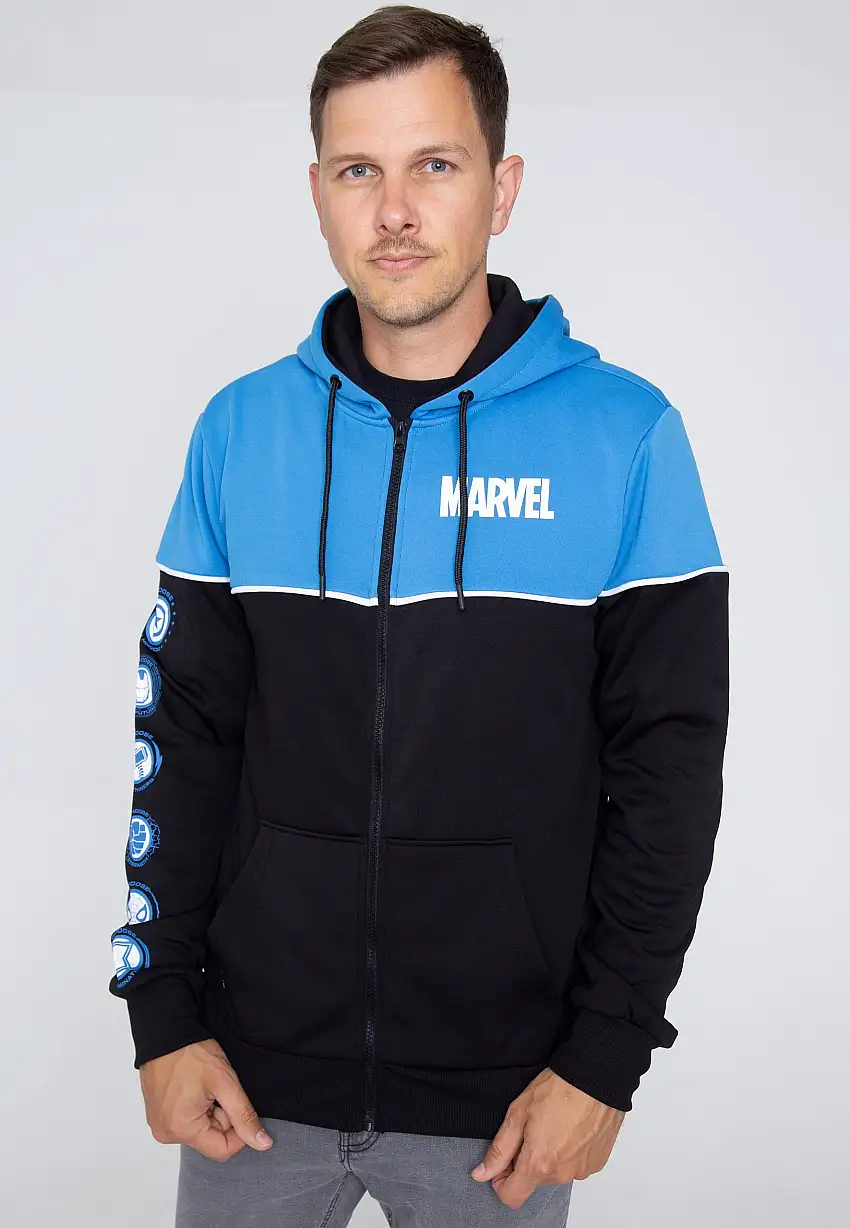 Marvel Comics - Icon Blue - Felpa con zip