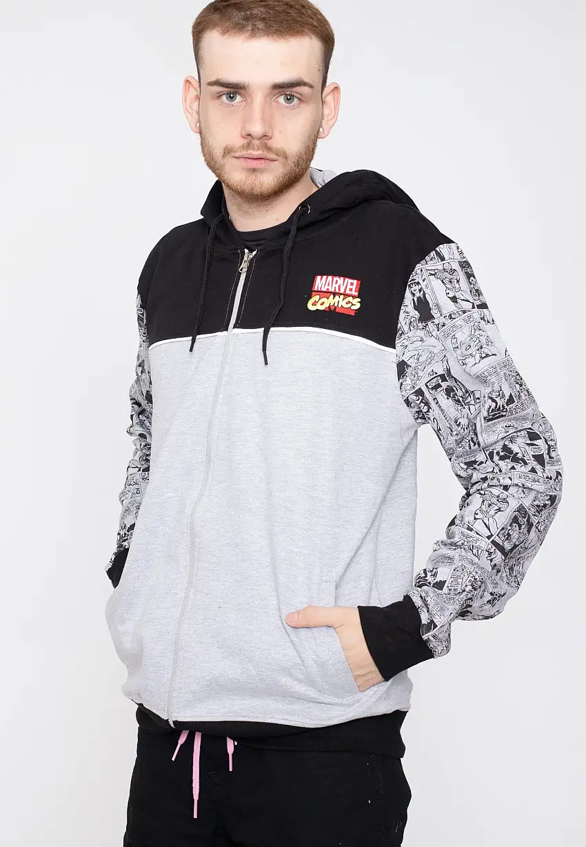 Marvel Comics - The Comic Grey - Felpa con zip