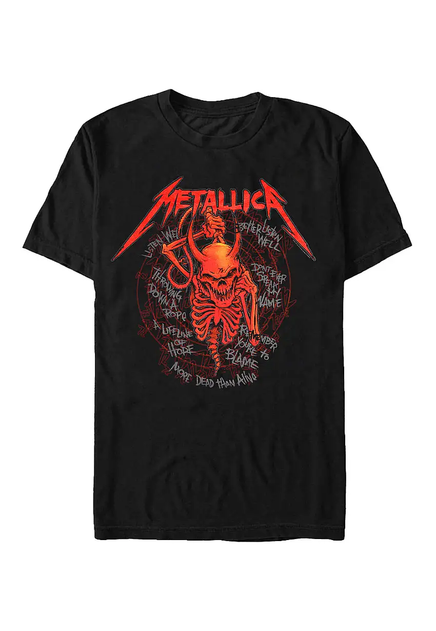 Metallica - Skull Screaming Red 72 Seasons - T-Shirt