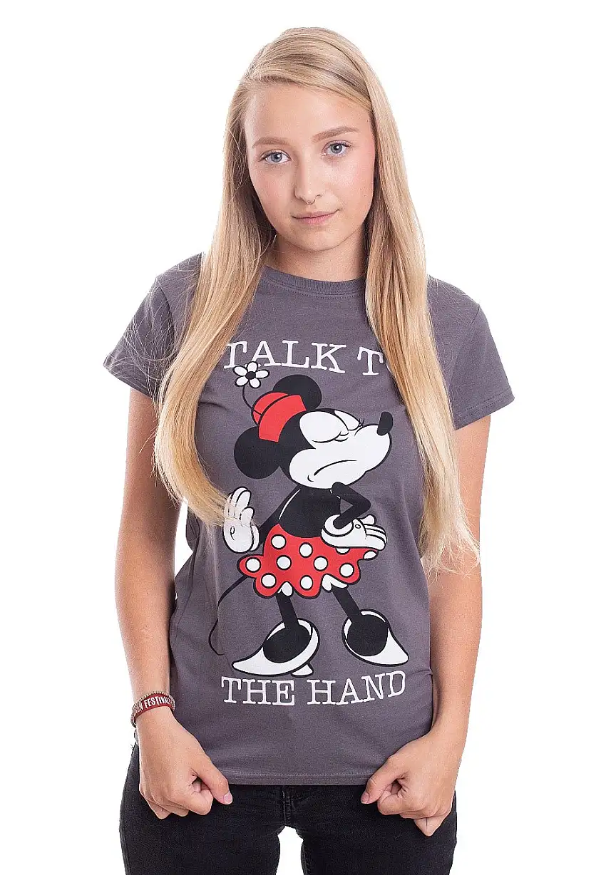Minnie Mouse - Talk To The Hand Dark Grey - Girly