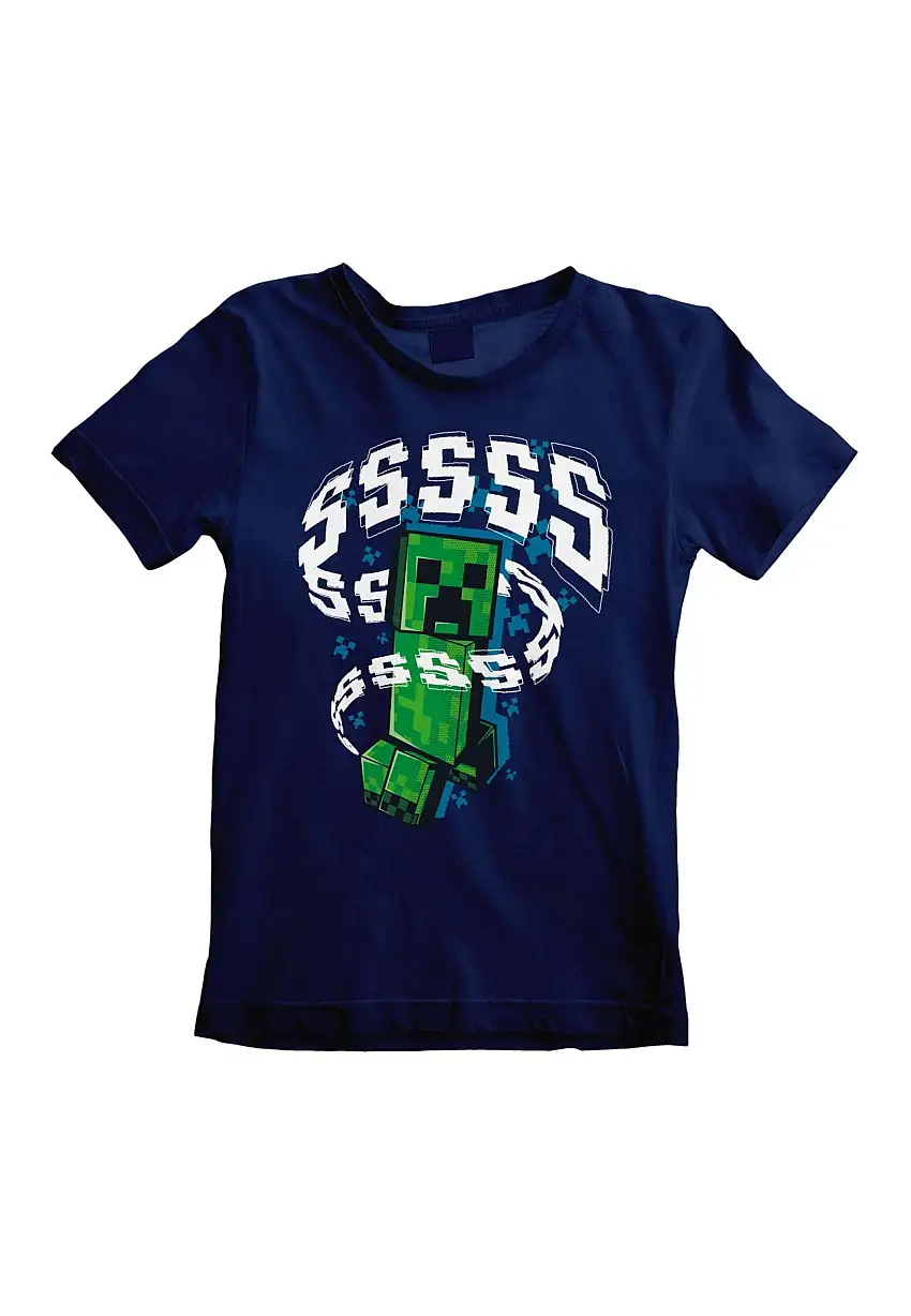 Minecraft - Creepers Kids Navy - T-Shirt