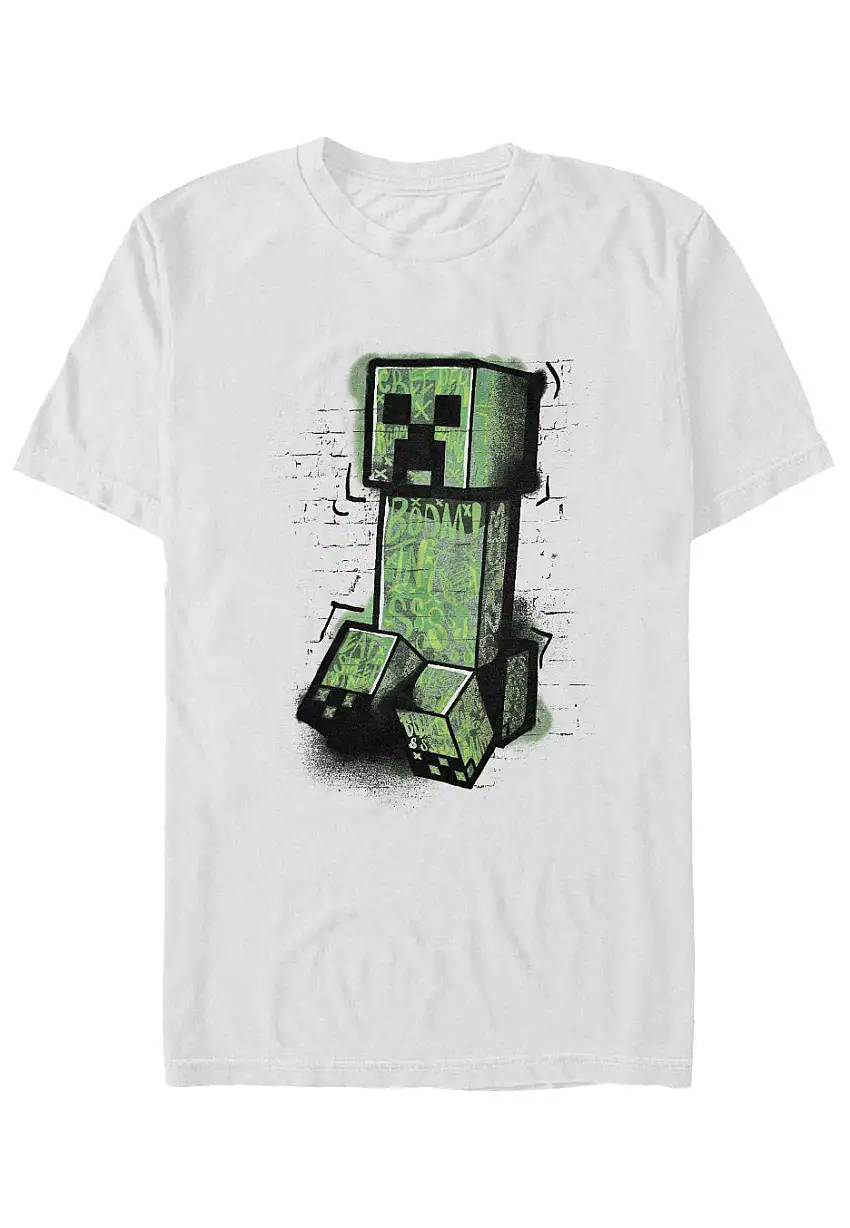 Minecraft - Graffiti Creeper Heather Grey - T-Shirt