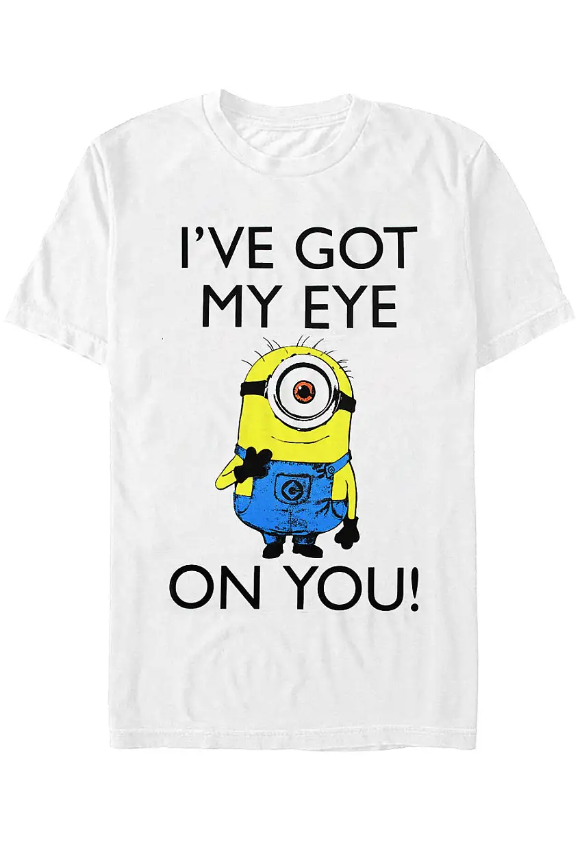 Minions - I Got My Eye On You White - T-Shirt
