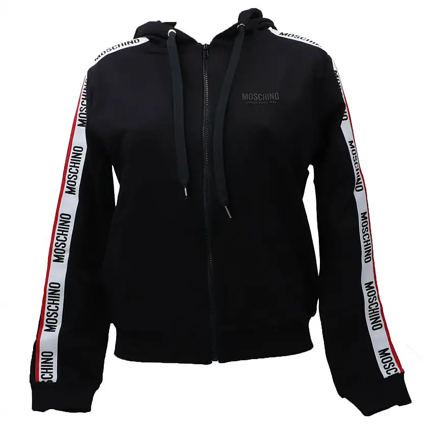 V6A1710 FELPA ZIP Nero