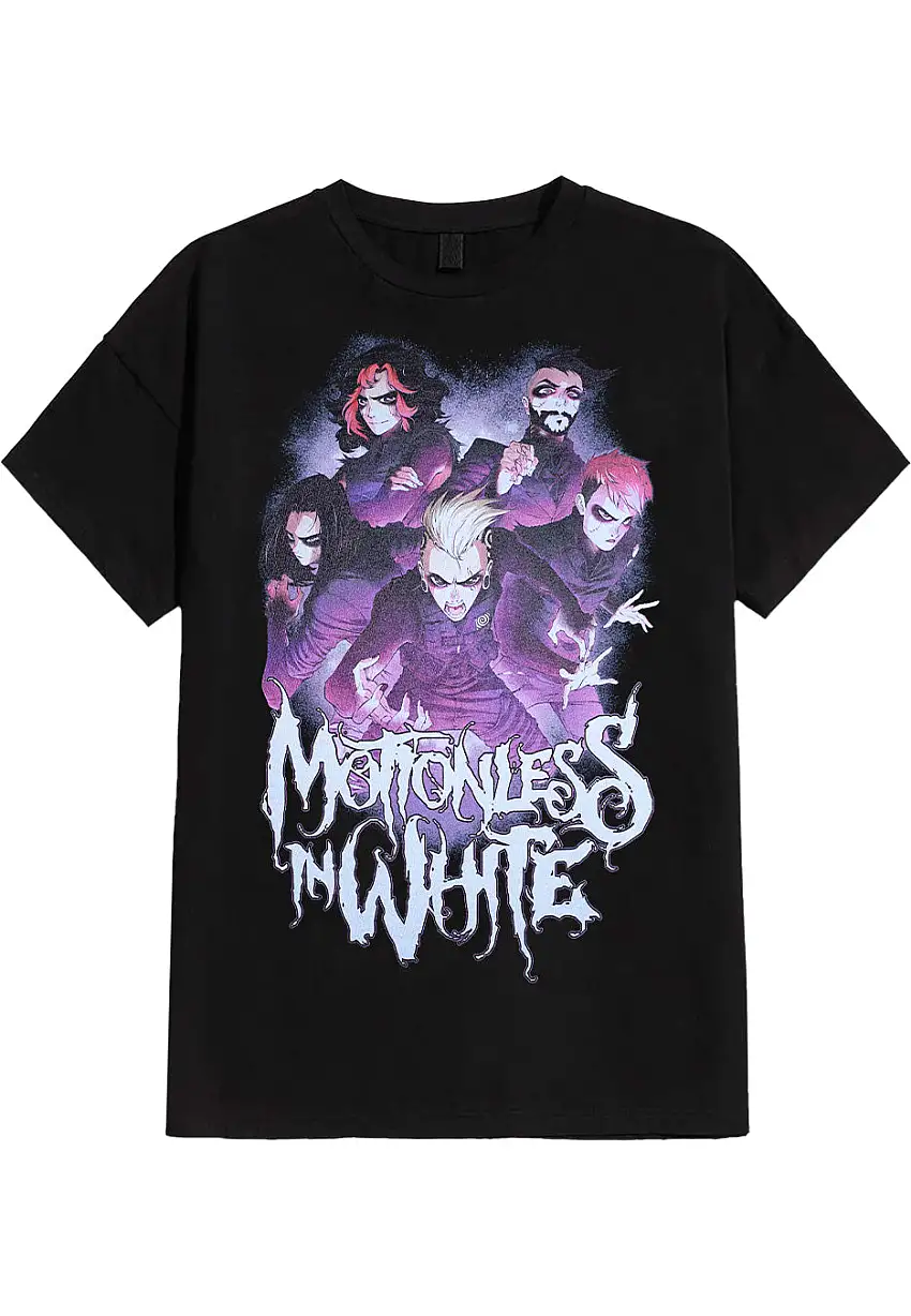 Motionless In White - Comic Band - T-Shirt