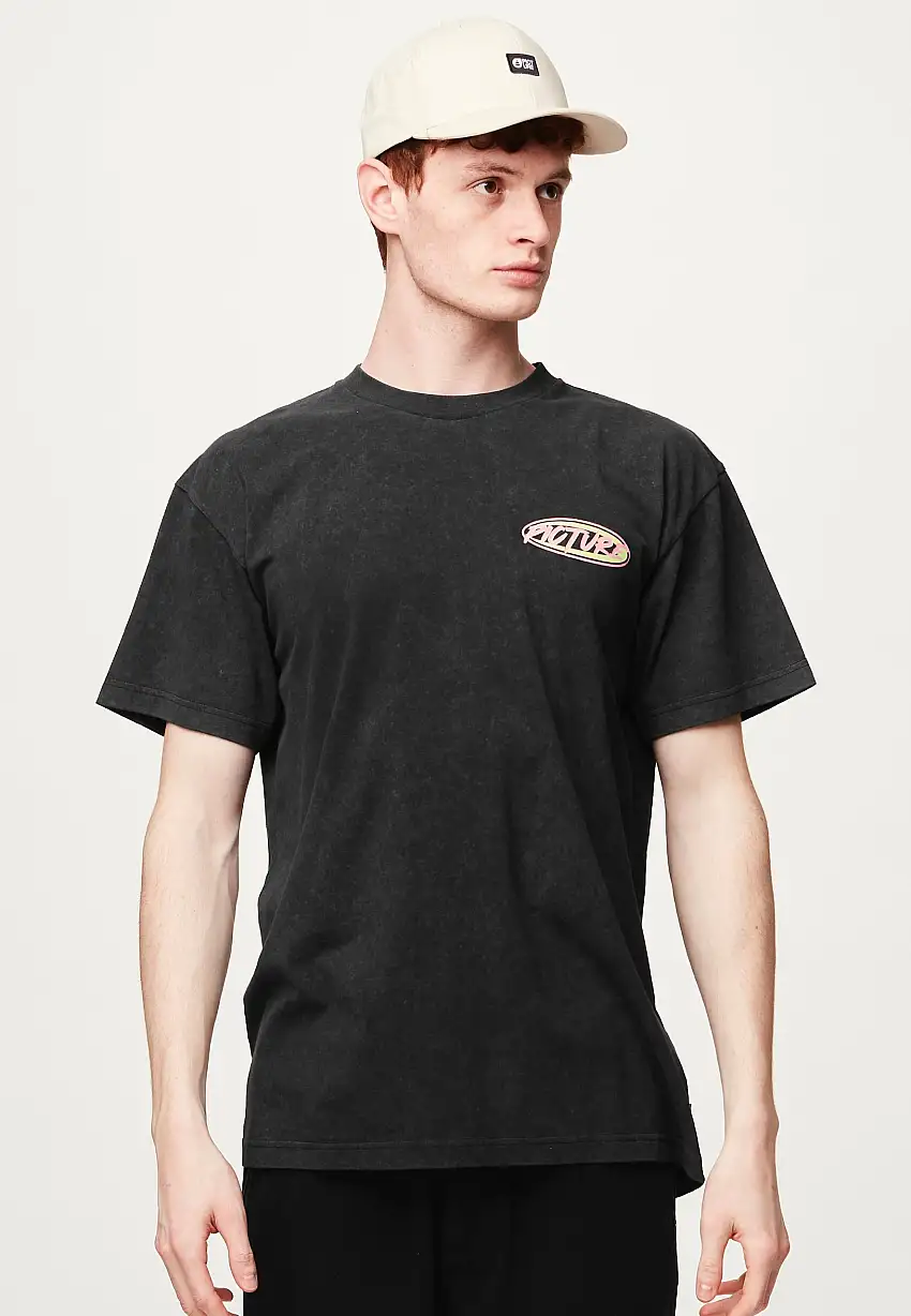 Picture - Tsunami Black Washed - T-Shirt