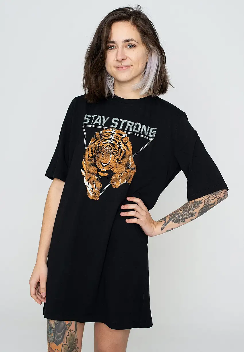 Noisy May - Zodiac 2/4 Black Stay Strong Tiger - Vestito