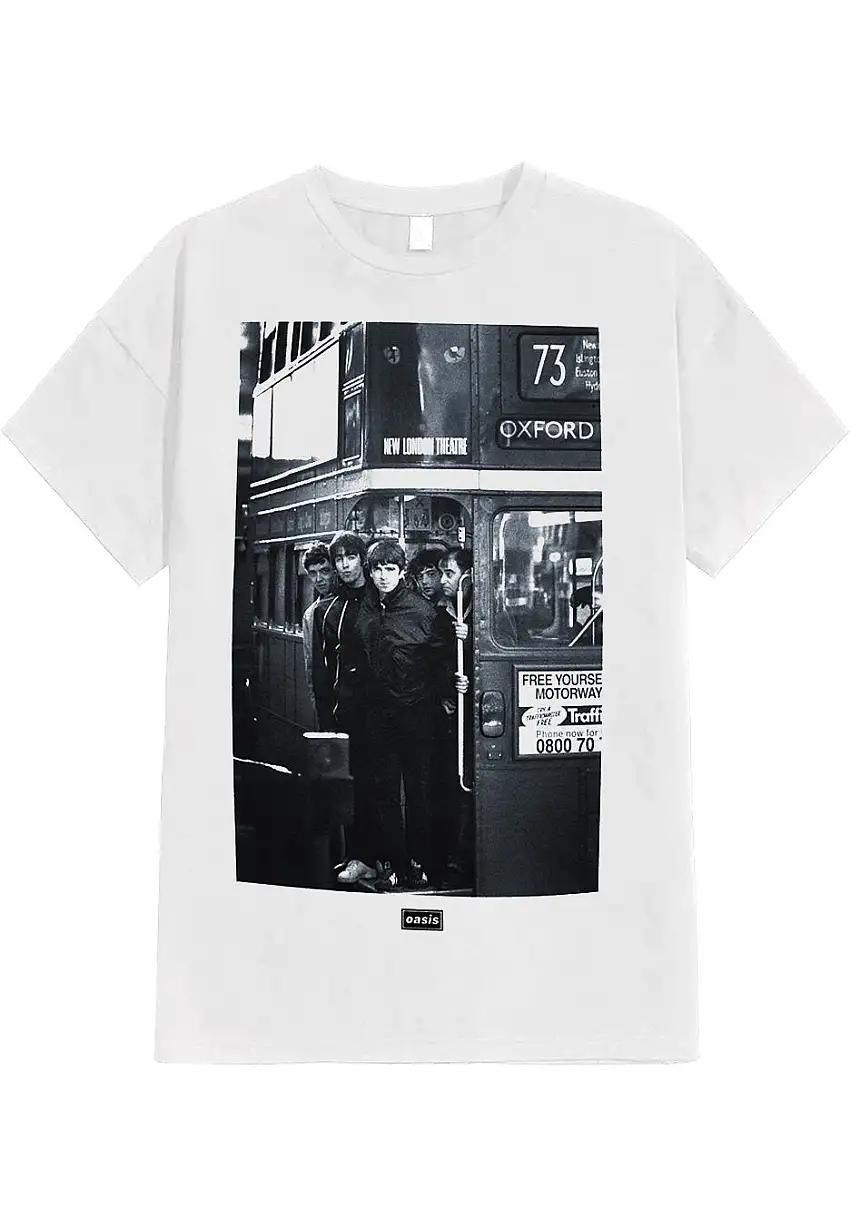 Oasis - London Bus Photo White - T-Shirt