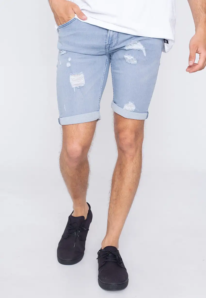 Only & Sons - Ply Damage Jog Blue Denim - Pantaloncini