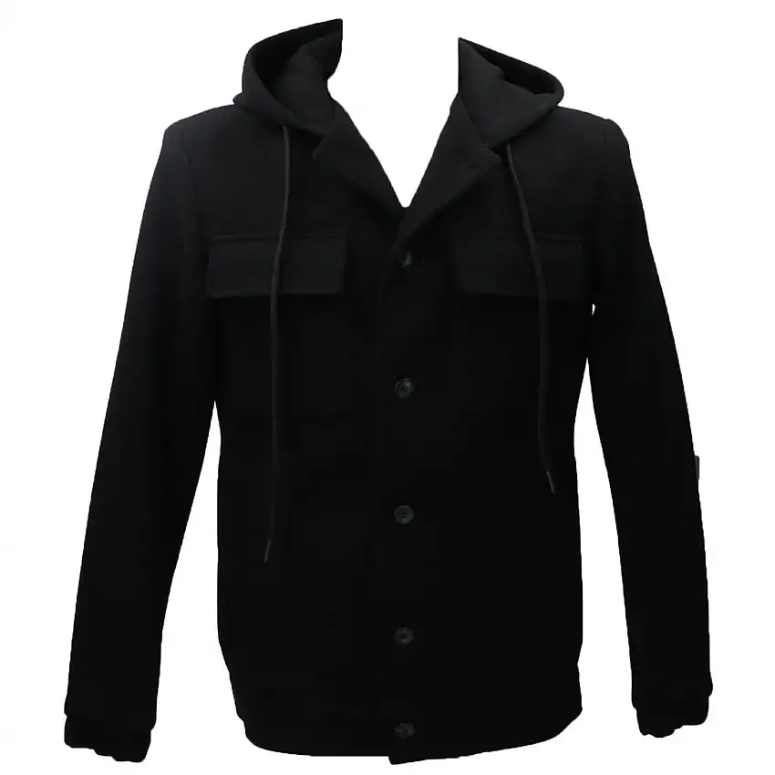 GIUBBOTTO CAPPUCCIO J48 Nero