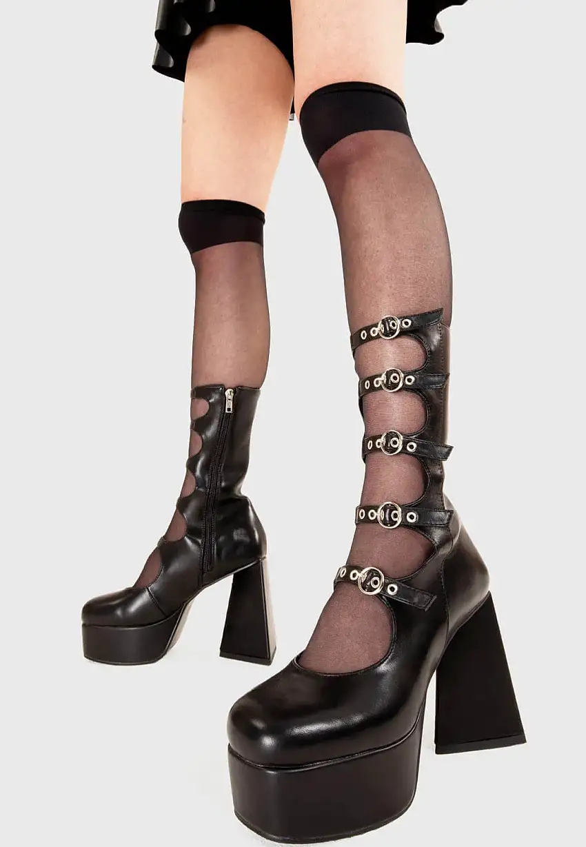 Lamoda - Padlock Platform Calf - Scarpe da donna