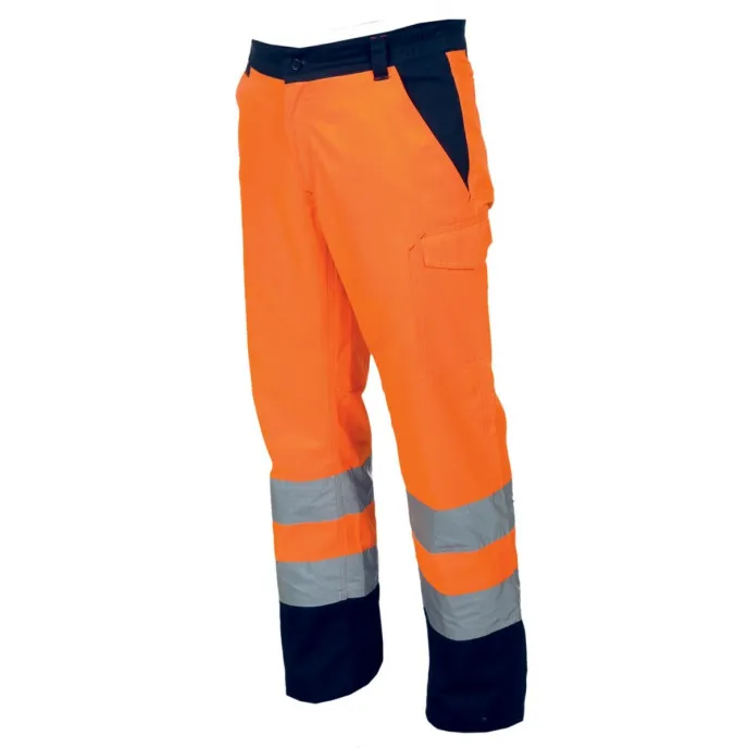 Pantalone bicolore da lavoro Alta Visibilità Multitasche Payper Charter Winter AY 7596