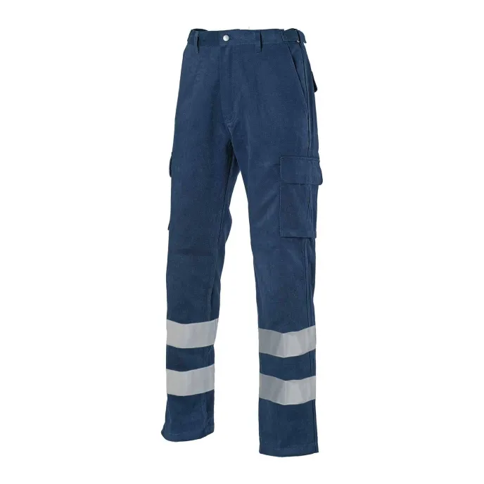 Pantalone da lavoro 100% cotone Alta visibilità Multitasche Logica 8030K4AID-L