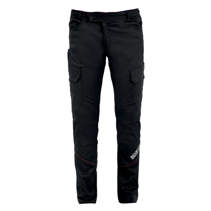 Pantalone da lavoro Sparco BOSTON Cargo Multiseason Elasticizzati Multitasche - Nero