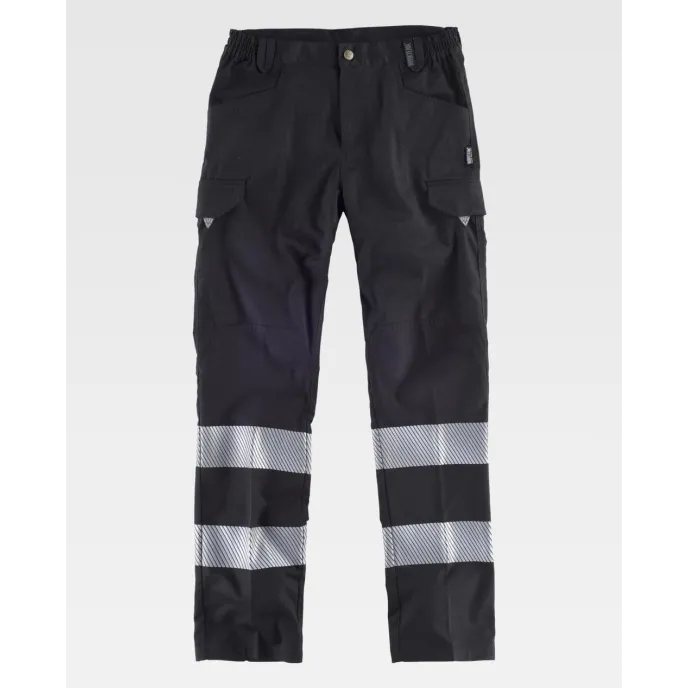 Pantalone da Lavoro con Bande Riflettenti Alta Visibilità C2717 - Workteam