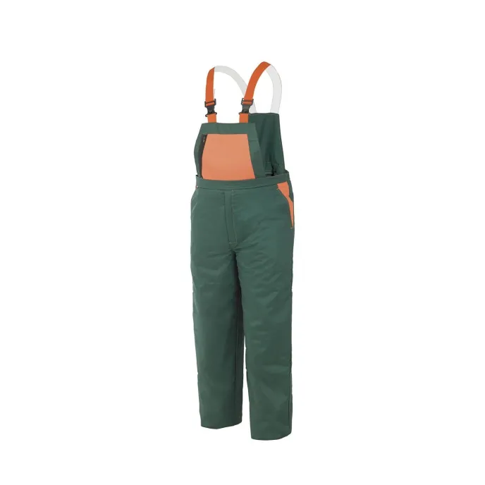 Pantalone da lavoro con pettorina da boscaiolo Multitasche Issa line 08935N
